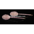 Moda strass colorido novo design barrettes de cristal